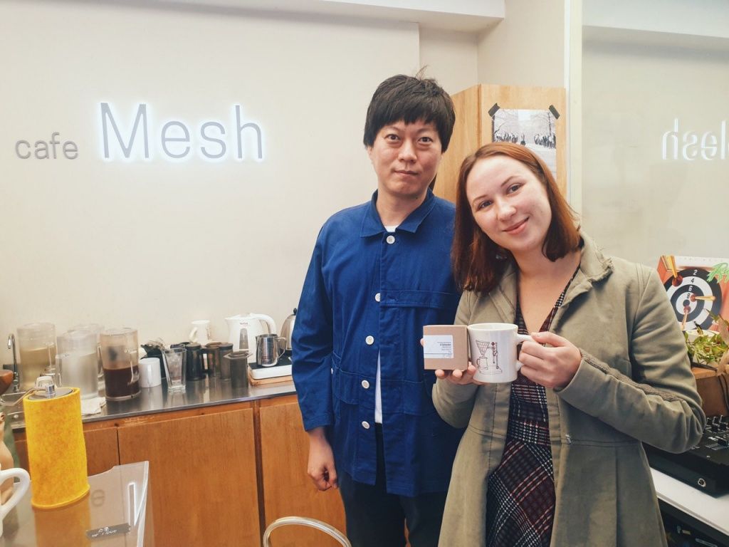 Каталина Школа и Hyunsop Kim из Mesh Coffee