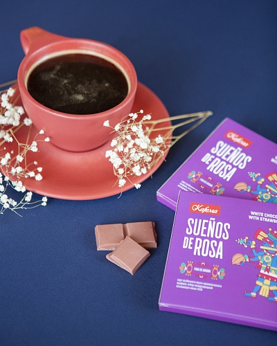 Белый шоколад Kafema Sueños de Rosa