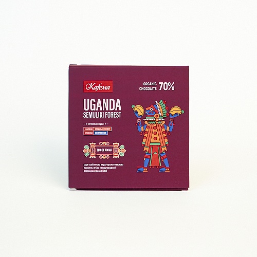 Темный шоколад Kafema Uganda Semuliki Forest, 70% какао